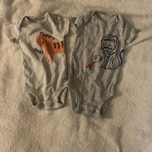 💜💜 tiger onesie set